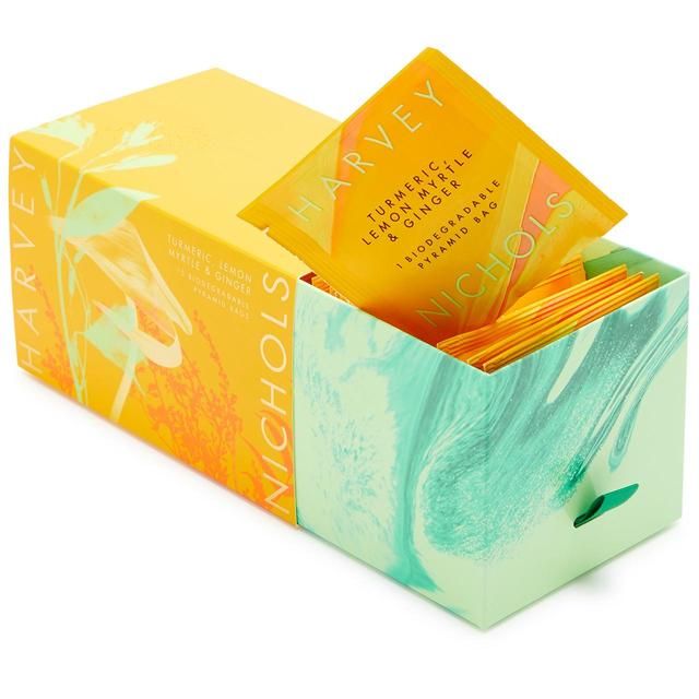 Harvey Nichols Turmeric Lemon Myrtle &amp;amp; Ginger Teabags   100g