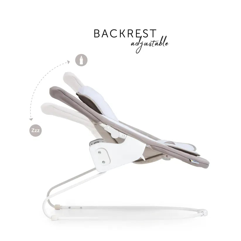 Hauck Alpha Bouncer Deluxe baby bouncer in Sand, UK version
