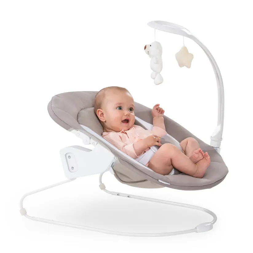 Hauck Alpha Bouncer Deluxe baby bouncer in Sand, UK version