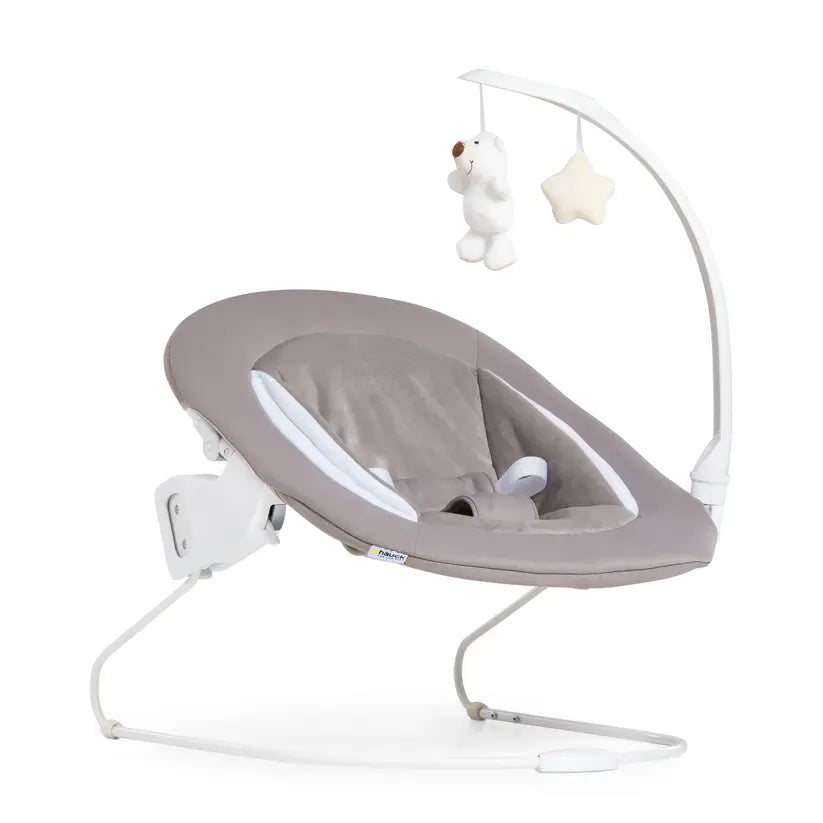 Hauck Alpha Bouncer Deluxe baby bouncer in Sand, UK version