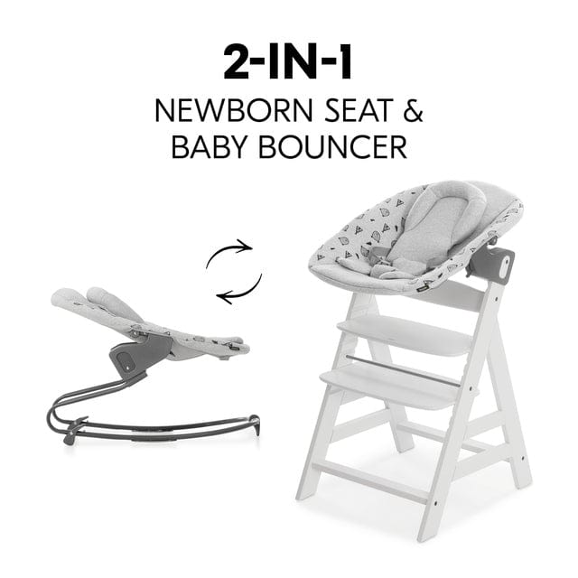 Hauck Alpha Bouncer Premium Nordic Grey, imported from the UK