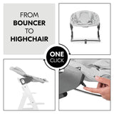 Hauck Alpha Bouncer Premium Nordic Grey, imported from the UK