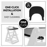 Hauck Alpha Click Tray black highchair accessory, imported from the UK