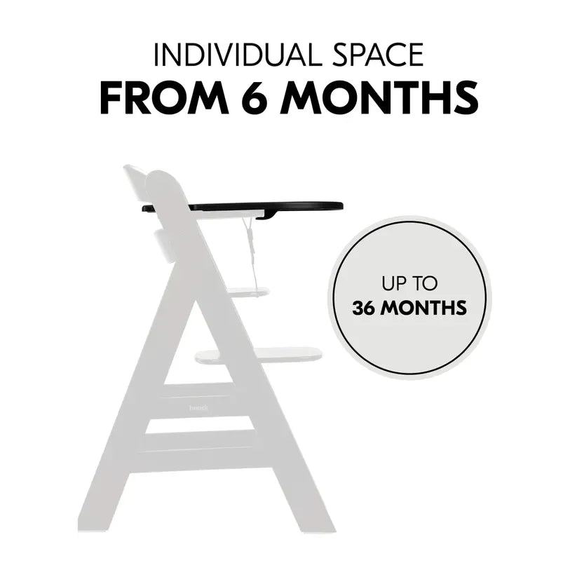 Hauck Alpha Click Tray black highchair accessory, imported from the UK