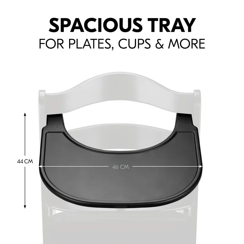 Hauck Alpha Click Tray black highchair accessory, imported from the UK