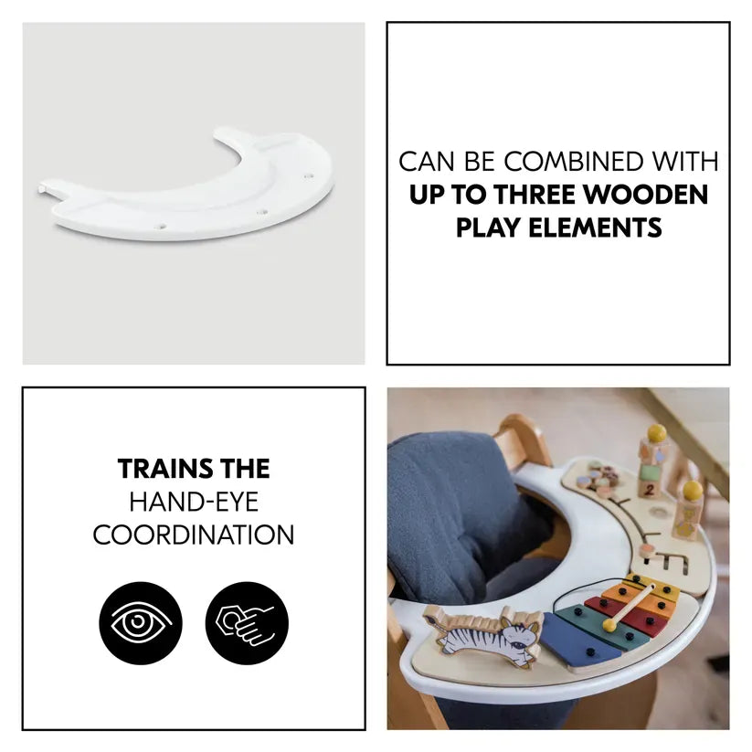 Hauck Alpha play tray white highchair accessory (British brand)