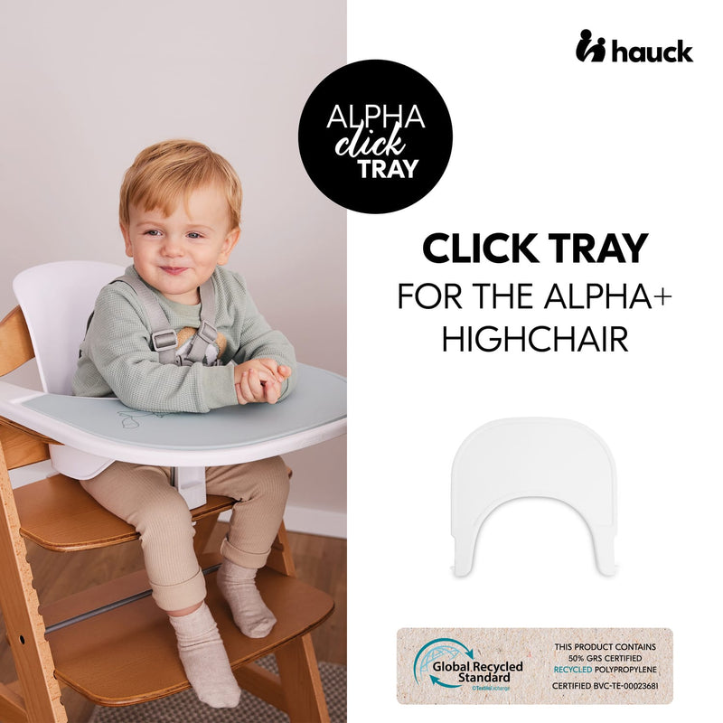 Hauck Alpha+ Premium Bundle white wooden highchair, UK version