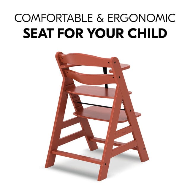 Hauck wooden highchair Alpha+ in cork, imported from the UK