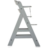 Hauck Alpha+ wooden highchair in grey finish, UK version