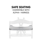 Hauck Alpha wooden highchair tray in grey, UK version
