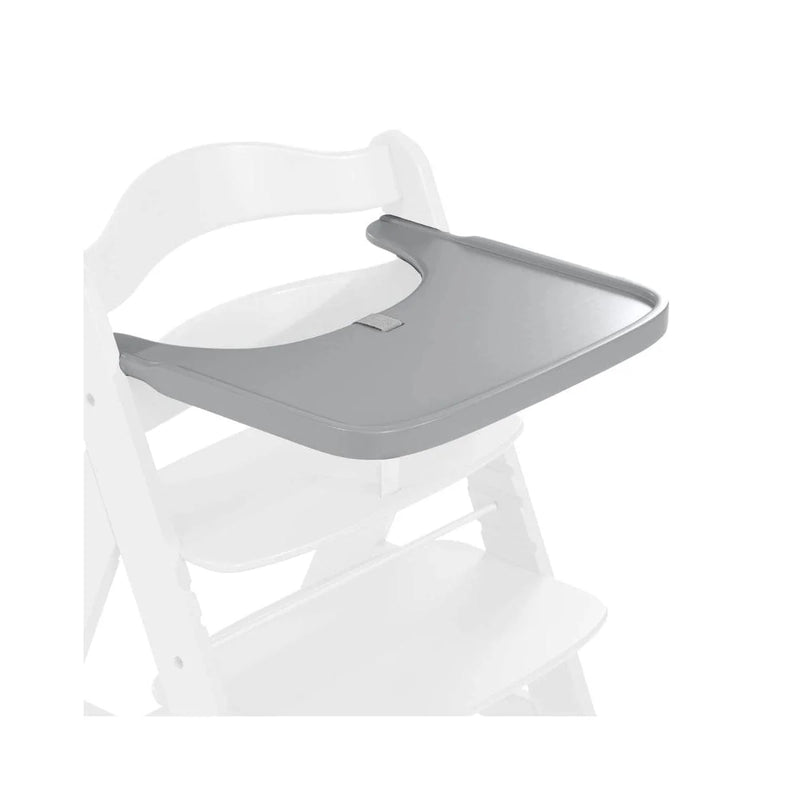 Hauck Alpha wooden highchair tray in grey, UK version