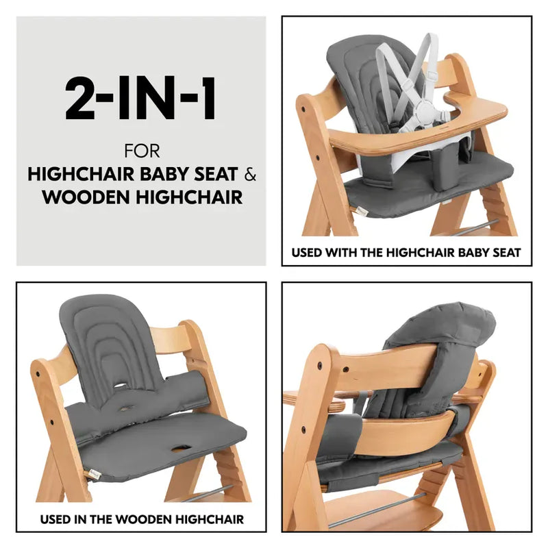 Hauck baby seat pad dark grey, UK version