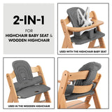 Hauck baby seat pad dark grey, UK version