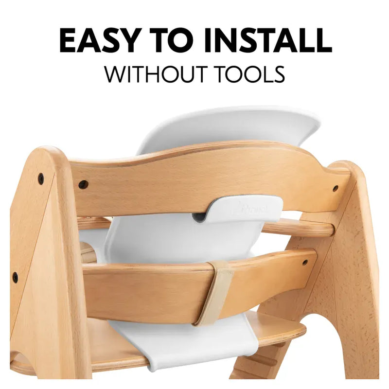 Hauck highchair baby seat in white colour, UK version