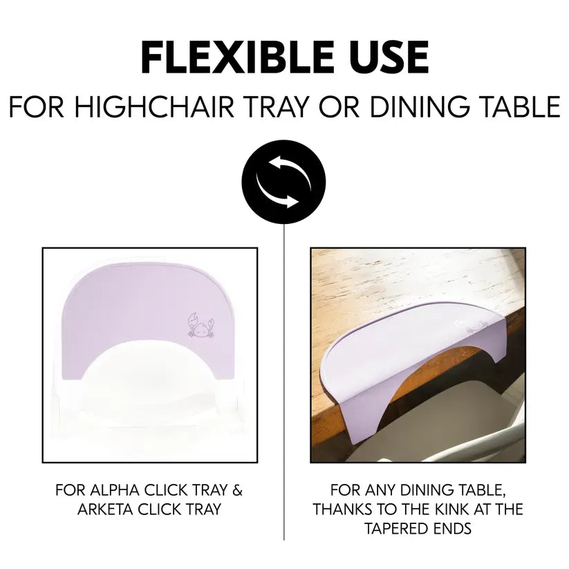 Hauck highchair tray mat Crab Lavender, UK version