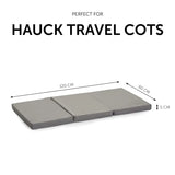 Hauck travel cot mattress grey 120 x 60 cm (British brand)
