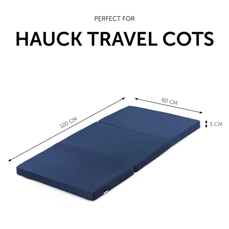 Hauck Sleeper travel cot mattress navy - British product