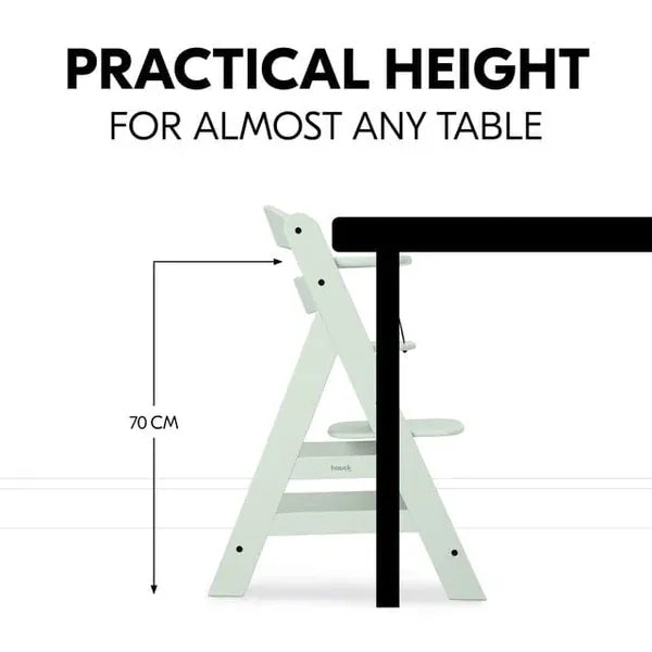 Hauck Alpha+ wooden highchair bundle in Mint, UK version