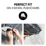 Hauck pushchair raincover for 3-wheel pushchairs (British brand)