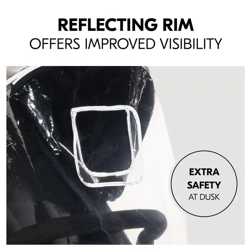 Hauck pushchair raincover for 3-wheel pushchairs (British brand)