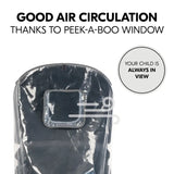 Hauck pushchair raincover for 3-wheel pushchairs (British brand)
