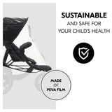 Hauck pushchair raincover for 3-wheel pushchairs (British brand)