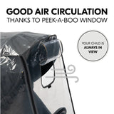 Hauck 4-wheeler pushchair raincover - British product