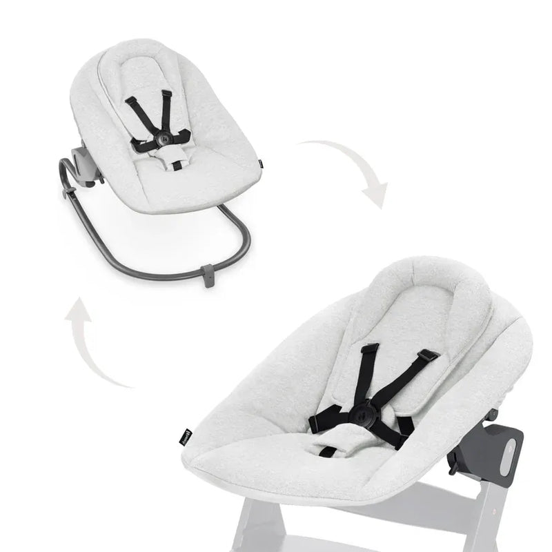 Hauck Alpha Bouncer Premium Light Grey, imported from the UK