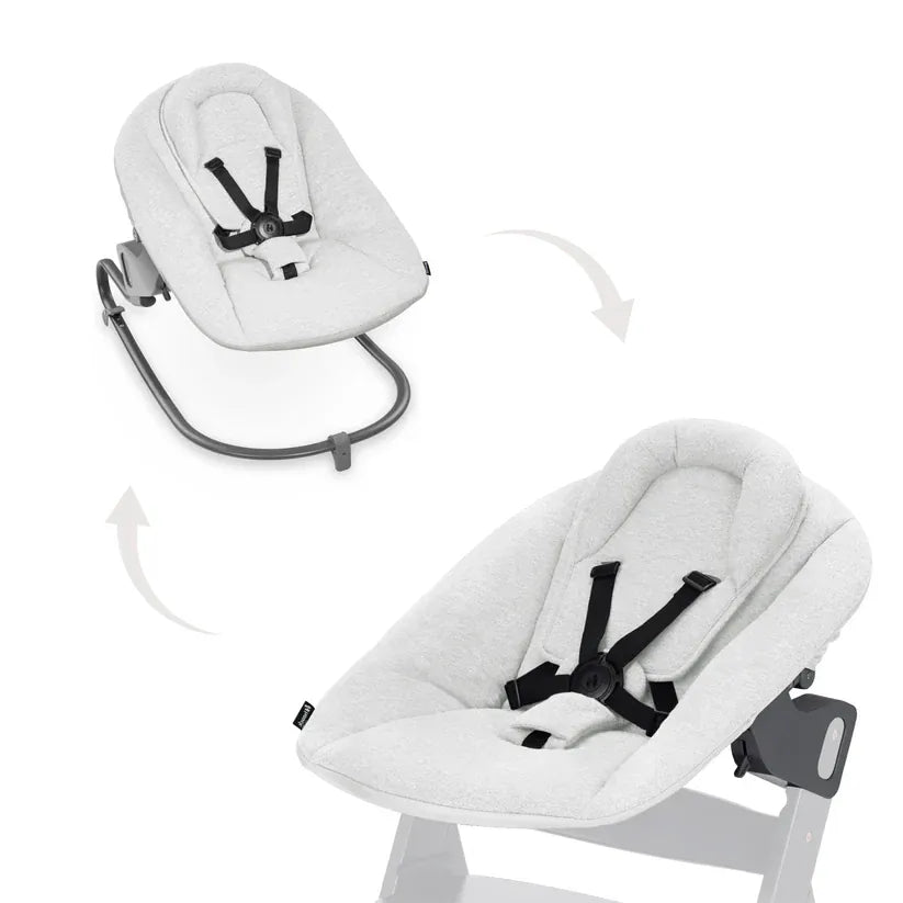 Hauck Alpha Bouncer Premium Light Grey, imported from the UK