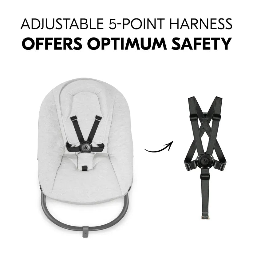 Hauck Alpha Bouncer Premium Light Grey, imported from the UK