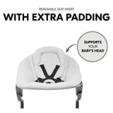 Hauck Alpha Bouncer Premium Light Grey, imported from the UK
