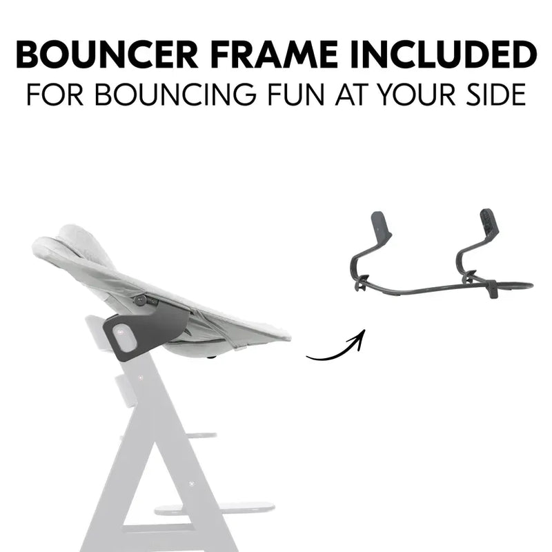Hauck Alpha Bouncer Premium Light Grey, imported from the UK