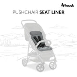 Hauck pram seat liner in charcoal - British product