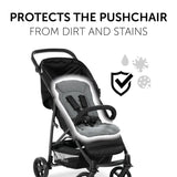 Hauck pram seat liner in charcoal - British product