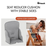 Hauck highchair seat reducer cushion Stretch Grey (British brand)