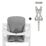 Hauck highchair seat reducer cushion Stretch Grey (British brand)