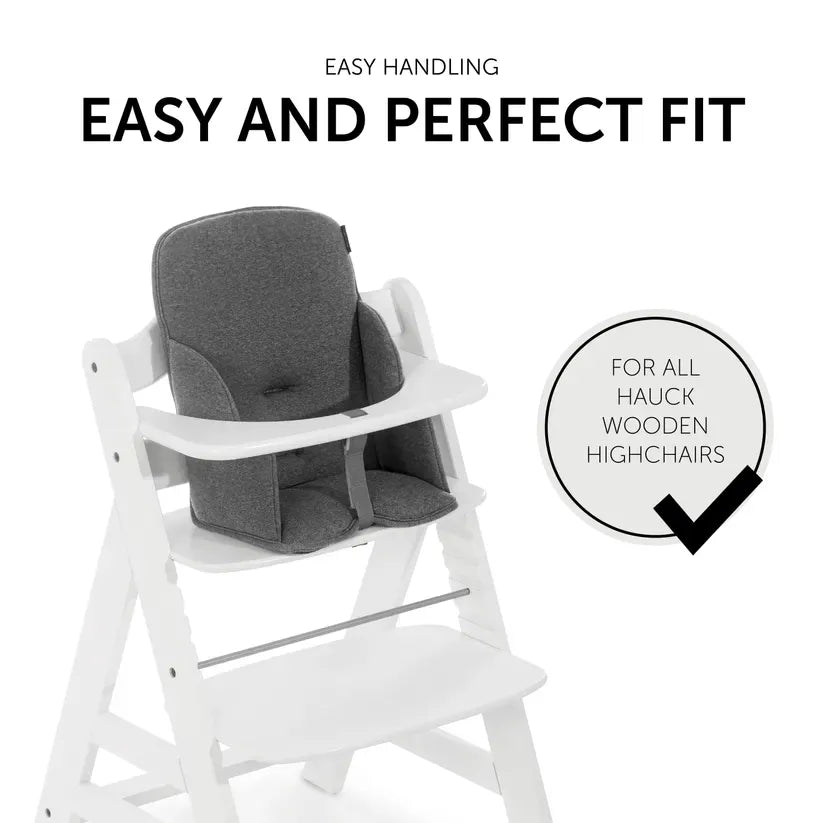 Hauck Alpha Cosy Select Jersey Charcoal highchair seat reducer - British product