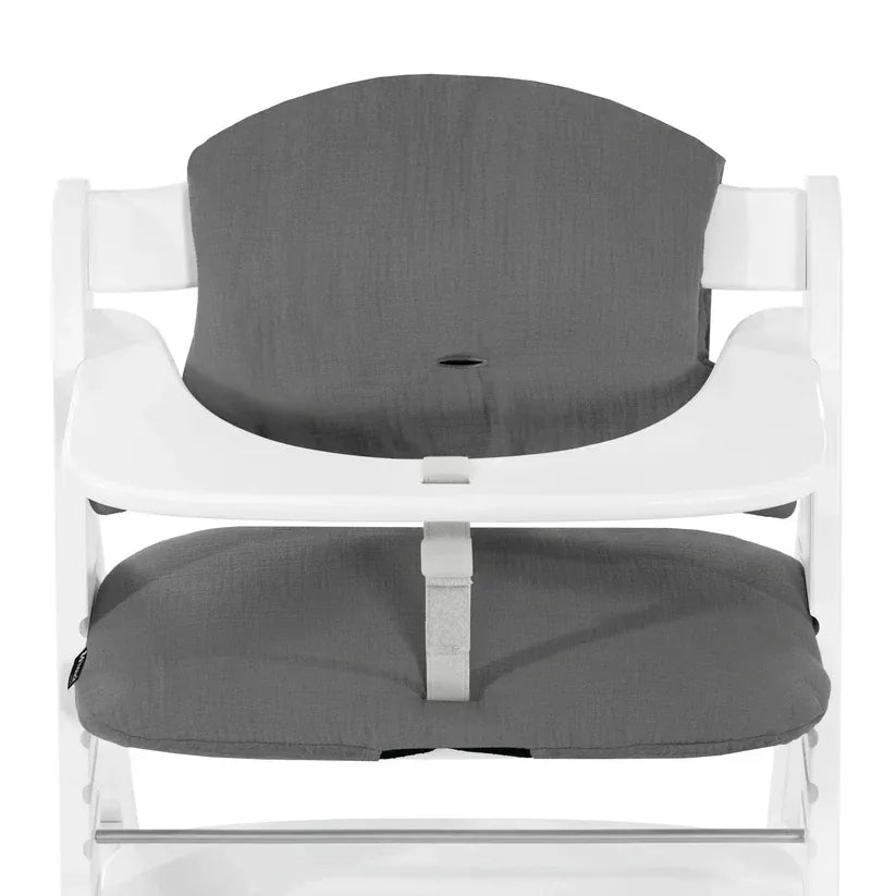 Hauck Highchair Pad Select muslin dark grey, UK version