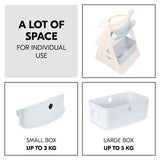Hauck highchair storage box set white, imported from the UK
