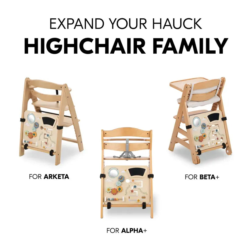 Hauck highchair play board with bead maze (British brand)