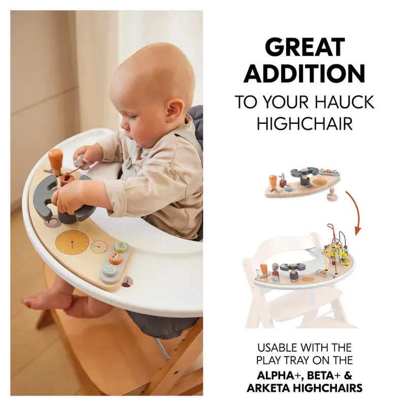 Hauck Play Cockpit interactive wooden highchair toy (British brand)