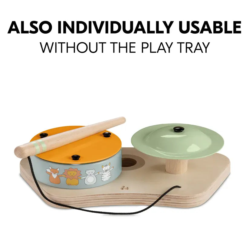 Hauck Play Drums S wooden baby drum set with cymbal, UK version