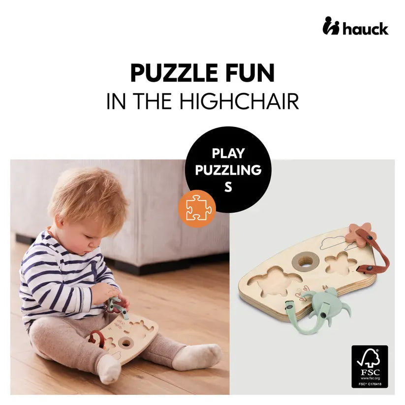 Hauck Play Puzzling S puzzle in silicone and wood (British brand)