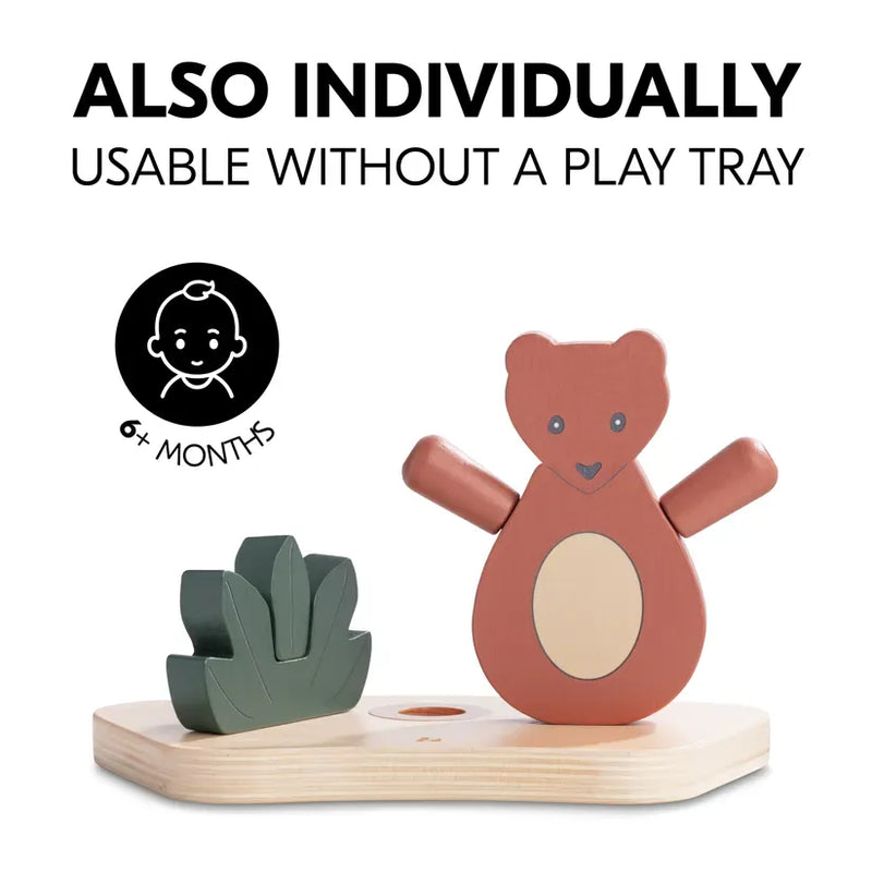 Hauck Play Shaking S wooden bear toy (British brand)