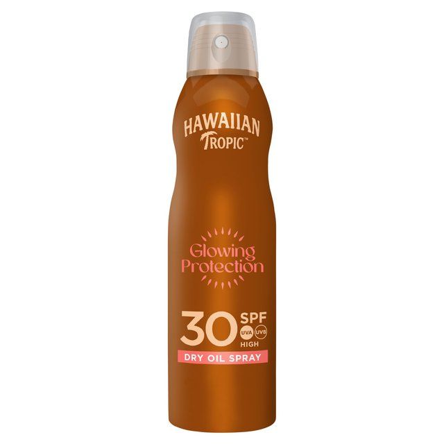 Hawaiian Tropic Protective SPF 30 Dry Oil Continuous Sunscreen Spray   180ml