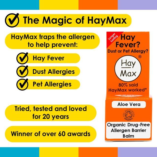 HayMax Aloe Vera Organic Allergy Barrier Balm   5ml