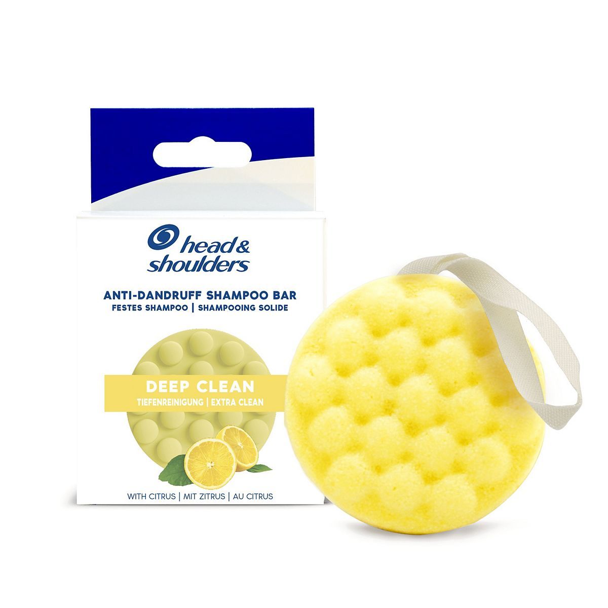 Head &amp;amp; Shoulders Anti-Dandruff Solid Shampoo Bar, Deep Clean, With Citrus, 70g