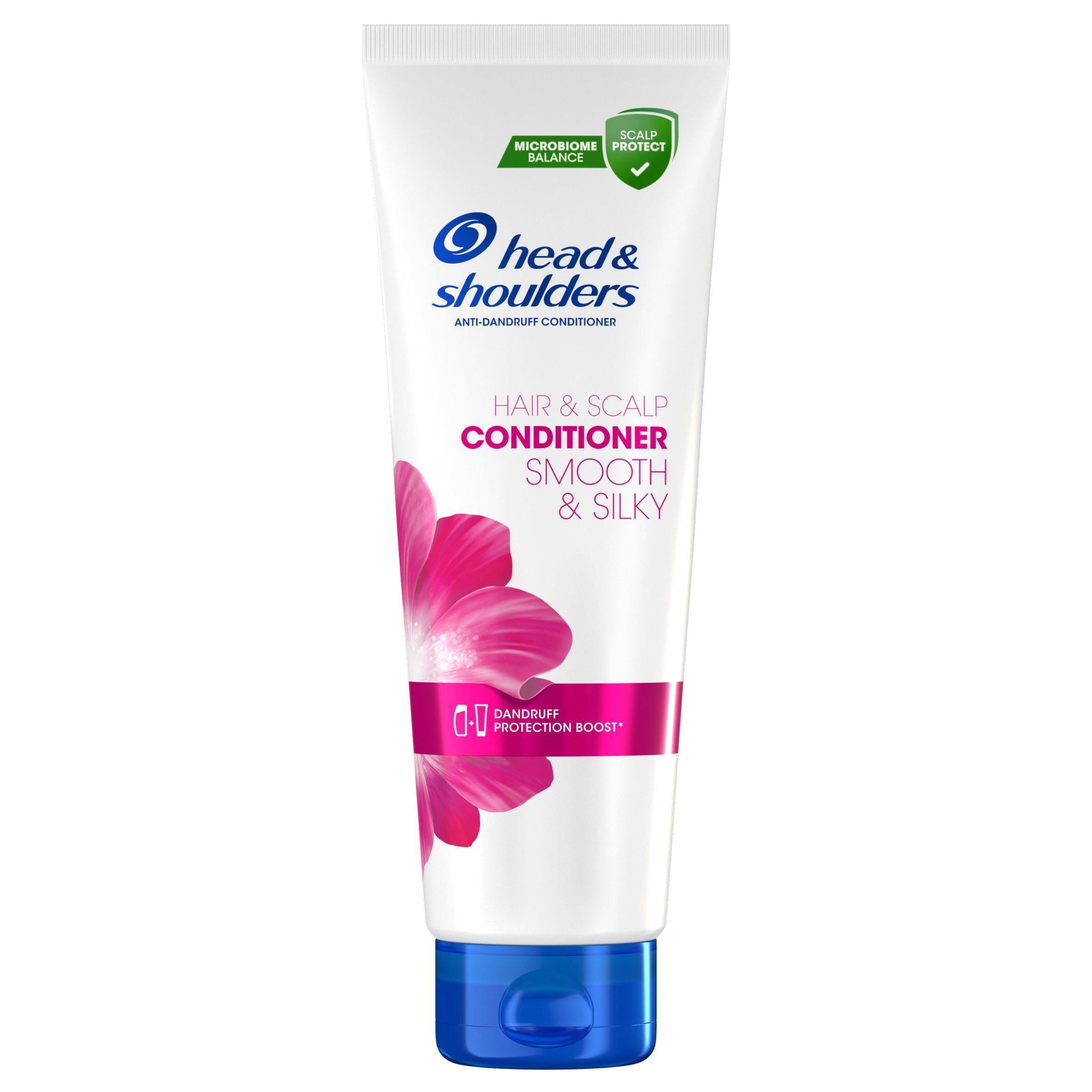Hode &amp; Skuldre Glatt &amp; Silkemyk anti-flass hodebunnsbalsam 275ml