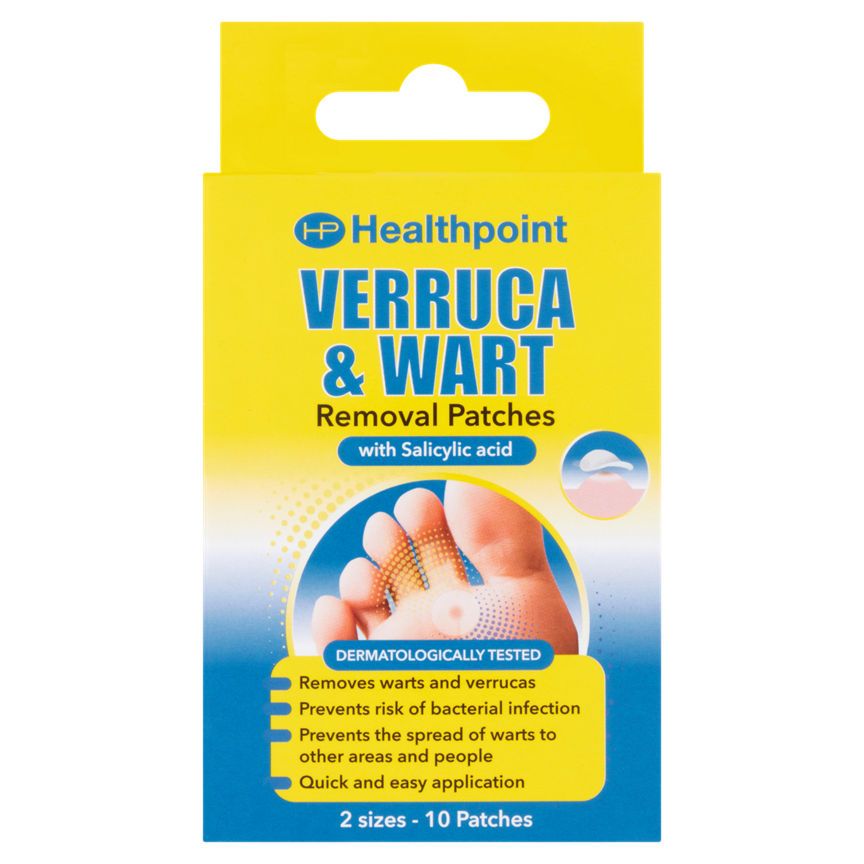 Healthpoint 10 Verruca &amp;amp; Wart Removal Patches