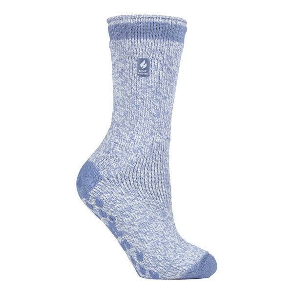 Heat Holders Ladies Winter Thermal Slipper Socks 4-8 UK Denim (Florence) / 1EA
